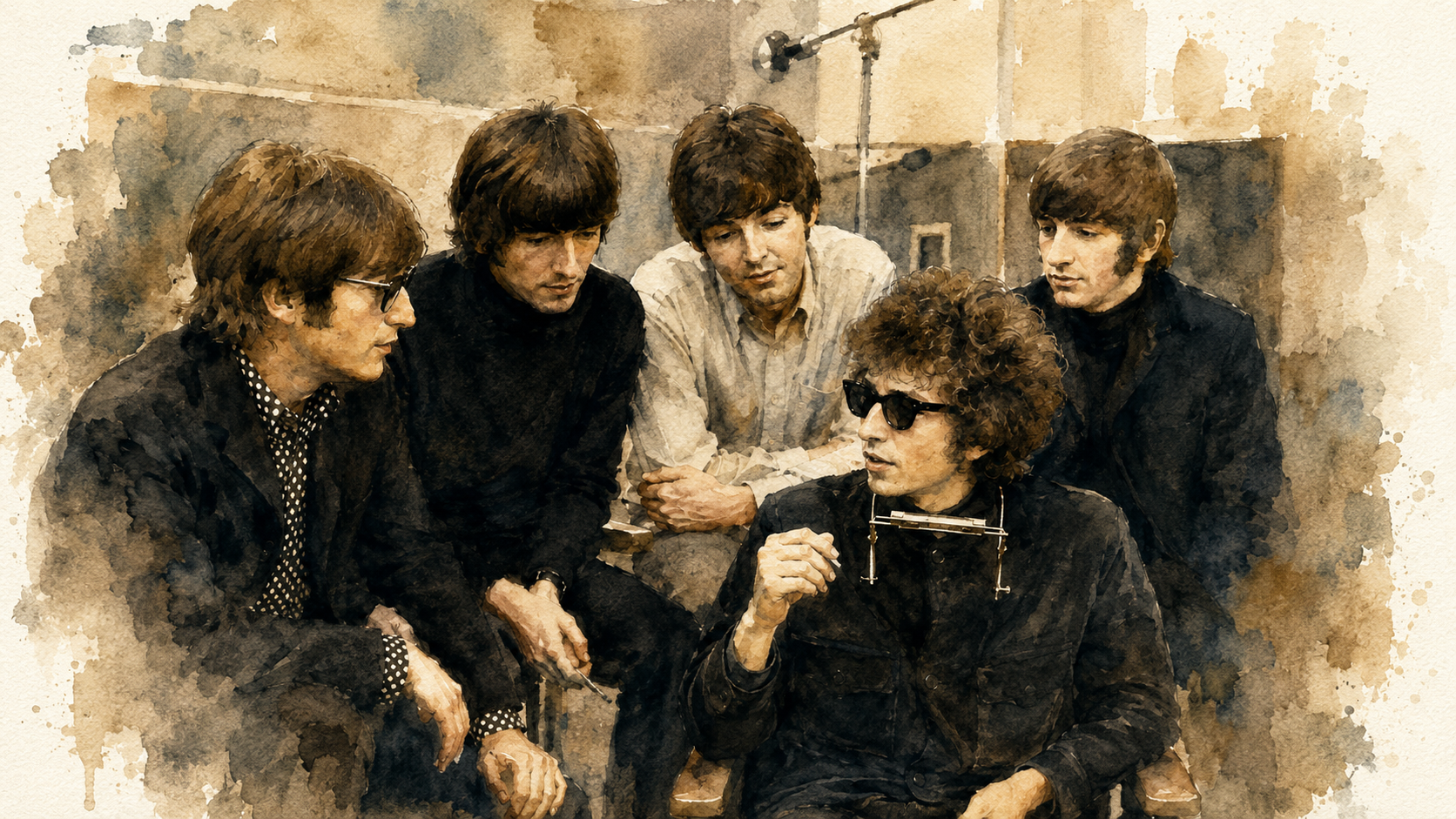 Bob Dylan y The Beatles protagonizaron un encuentro que marcó la historia de la música
