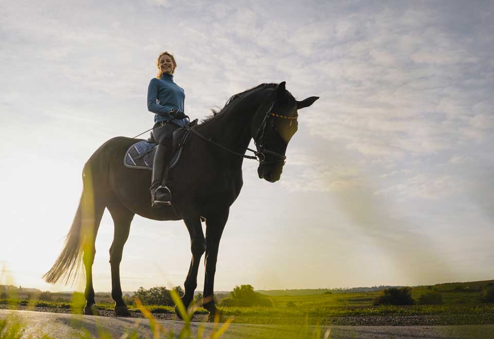 ¿Qué tal la relación de esta mujer con su caballo?