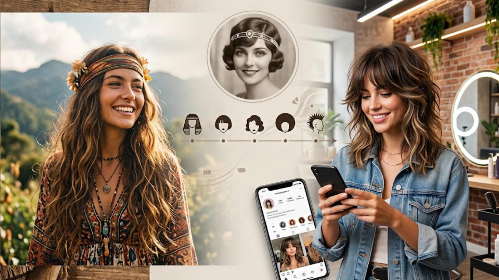Del cabello hippie a las nuevas tendencias de corte, el cabello siempre cuenta una historia.