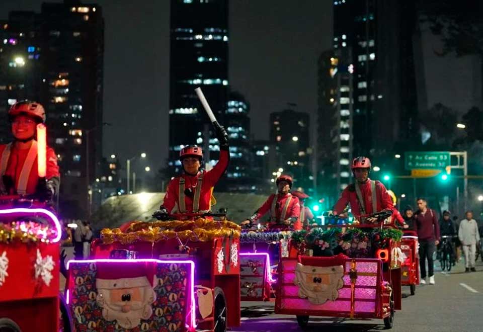 [Fotos] Esto fue lo mejor de la Ciclovía nocturna en Bogotá