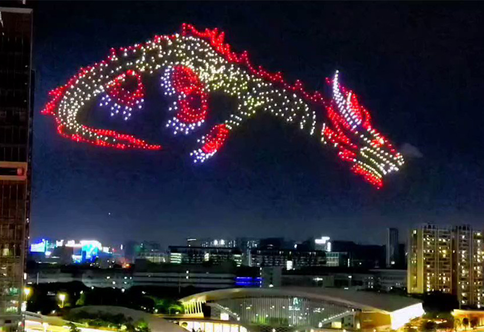 [Video] Dragón gigante en el cielo de Shenzhen