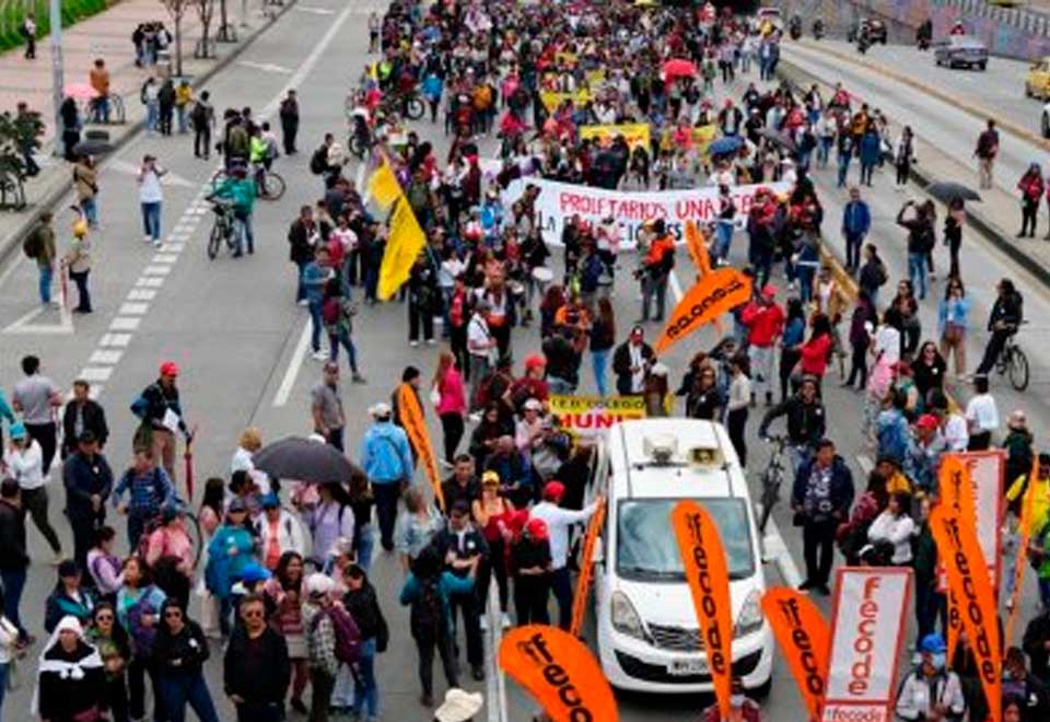 ¿Qué pasará con la marcha de profesores en Bogotá?