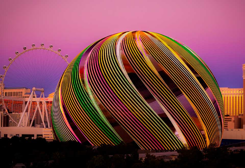 ¿Qué tal la ilusión del auditorio La Esfera de Las Vegas?
