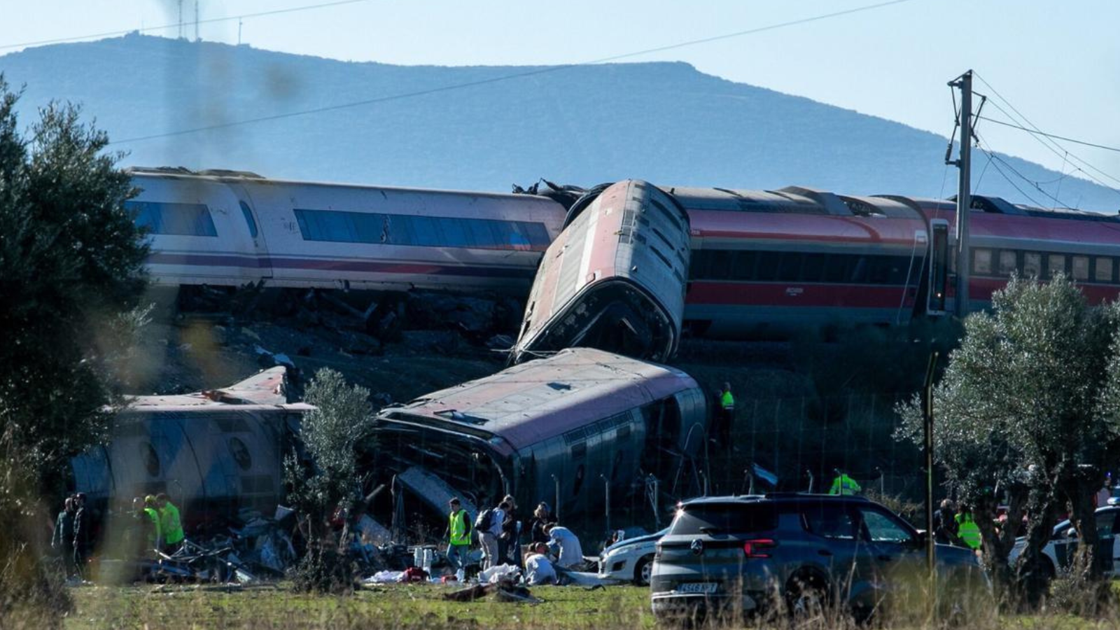 Tragedia ferroviaria en España.