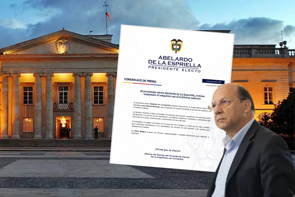 Fue suspendido el empalme de Gobierno