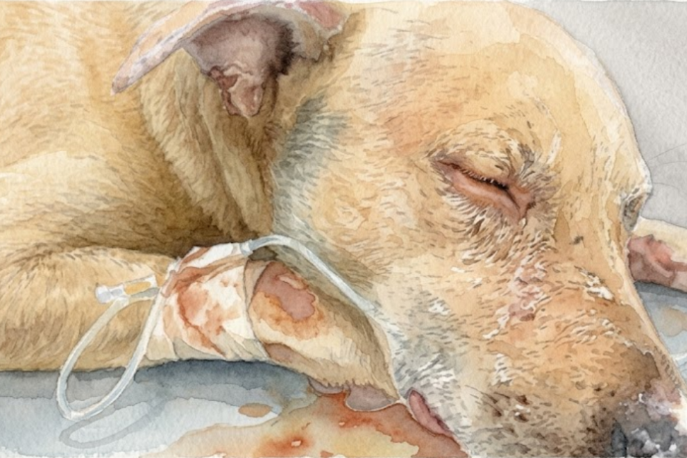 Perro con quemaduras del 80 % conmociona a Tena: autoridades investigan presunto caso de maltrato animal