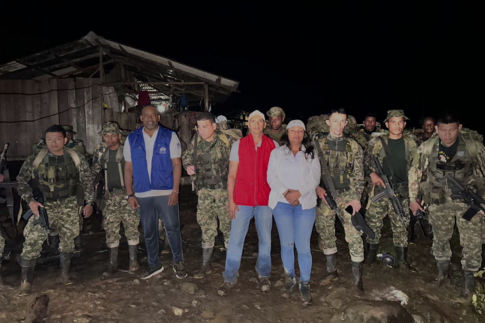 Liberan a 18 militares retenidos en zona rural del Chocó