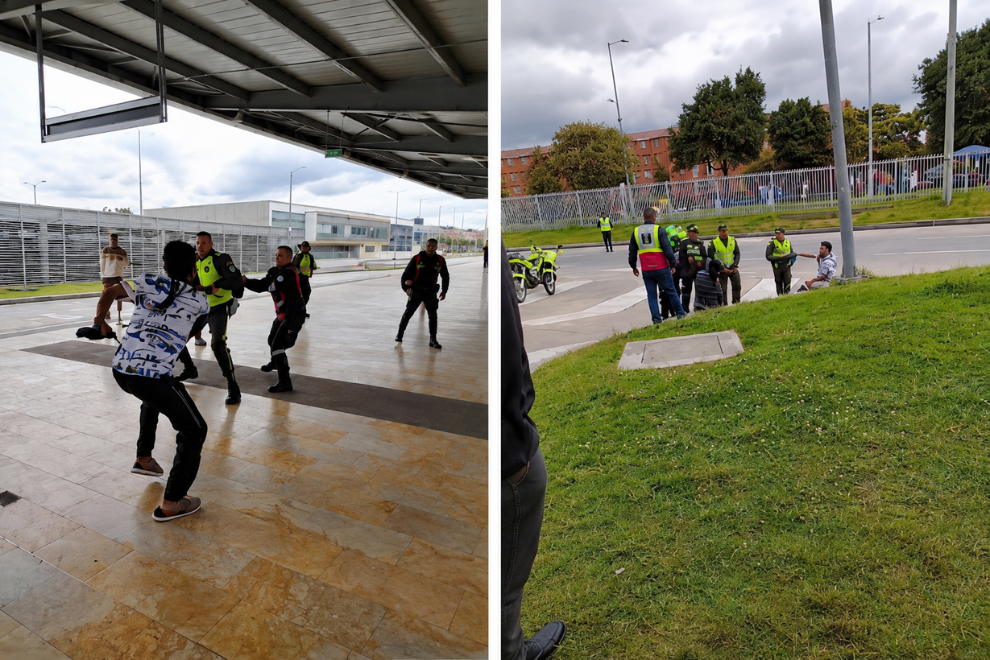 Judicializan a dos hombres por ataque a vigilante de TransMilenio