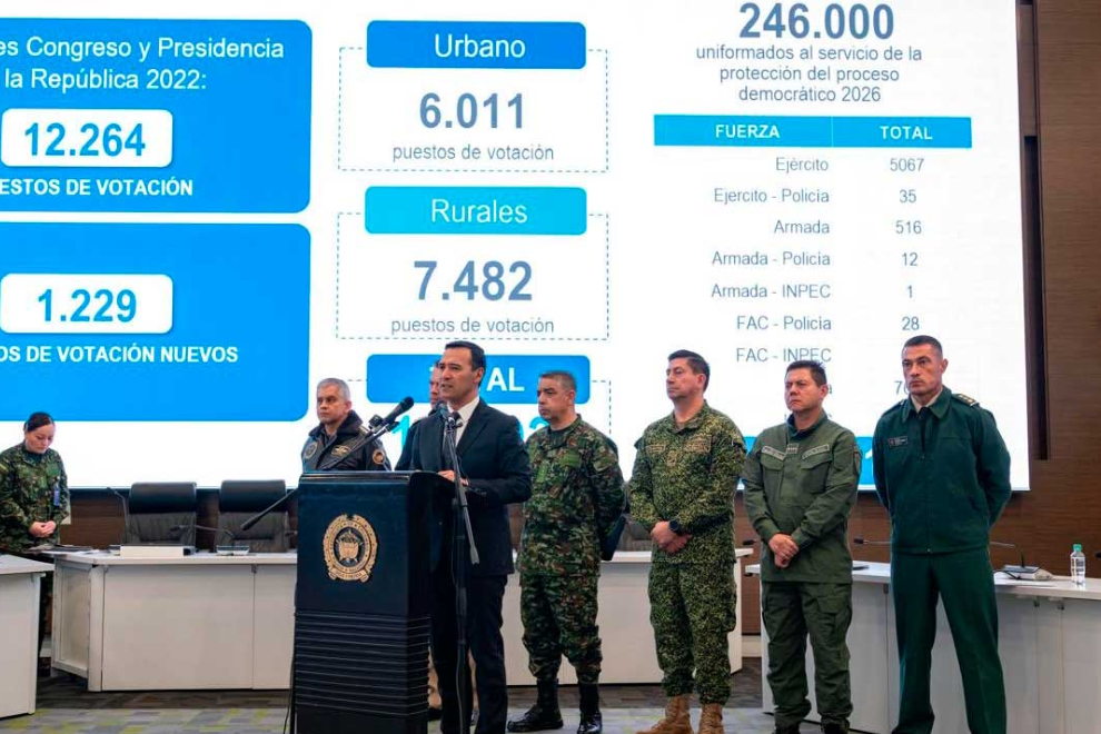 Plan Democracia: 246.000 uniformados garantizarán seguridad en elecciones del 8 de marzo