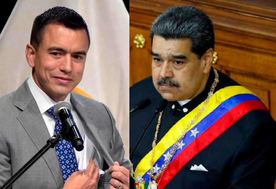 Maduro: “Noboa piénsalo bien cuando te vayas a meter con Venezuela".