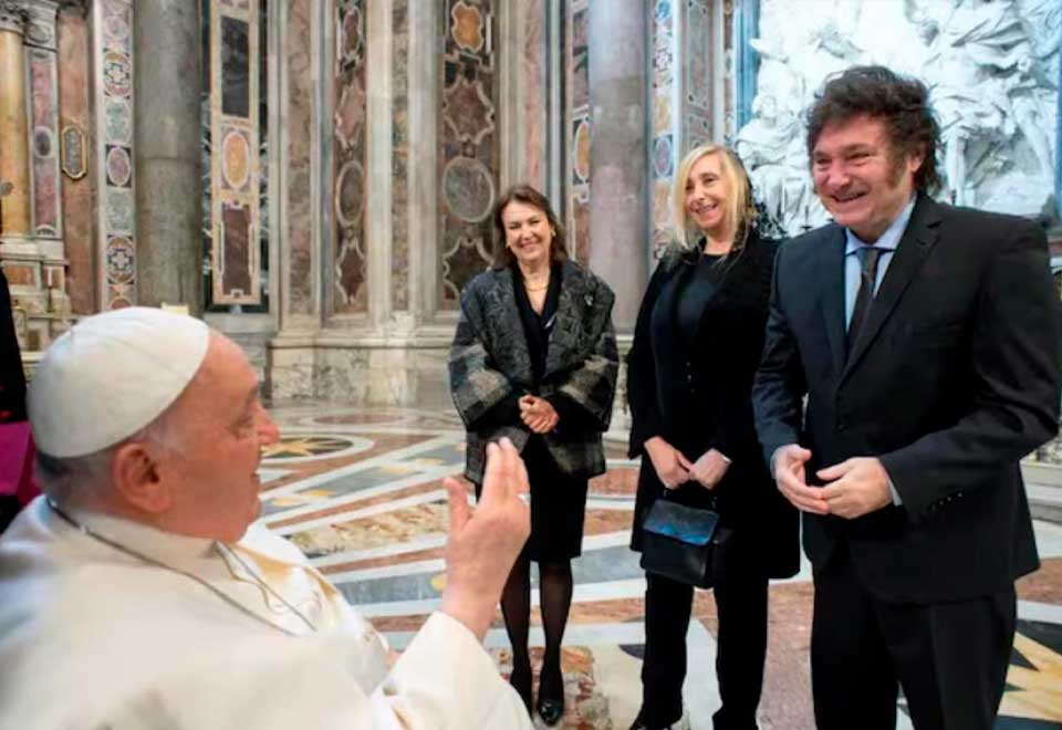 [Video] Se reunión Javier Milei y el Papa Francisco