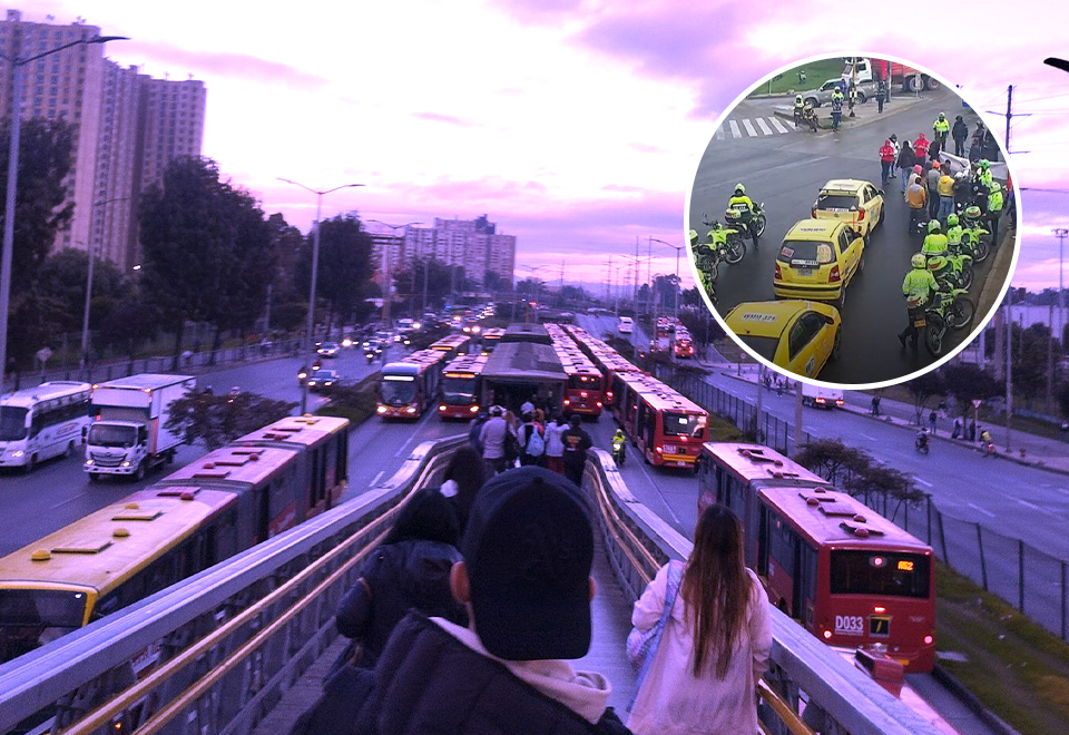 [Video] Así reportaron el colapso de la movilidad en Bogotá