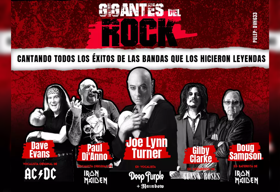 Llegan a Colombia “Los Gigantes del Rock”