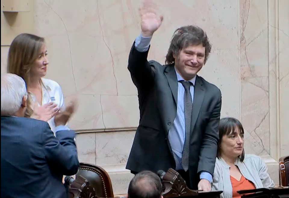 [Video] Proclamado Javier Milei como presidente de Argentina