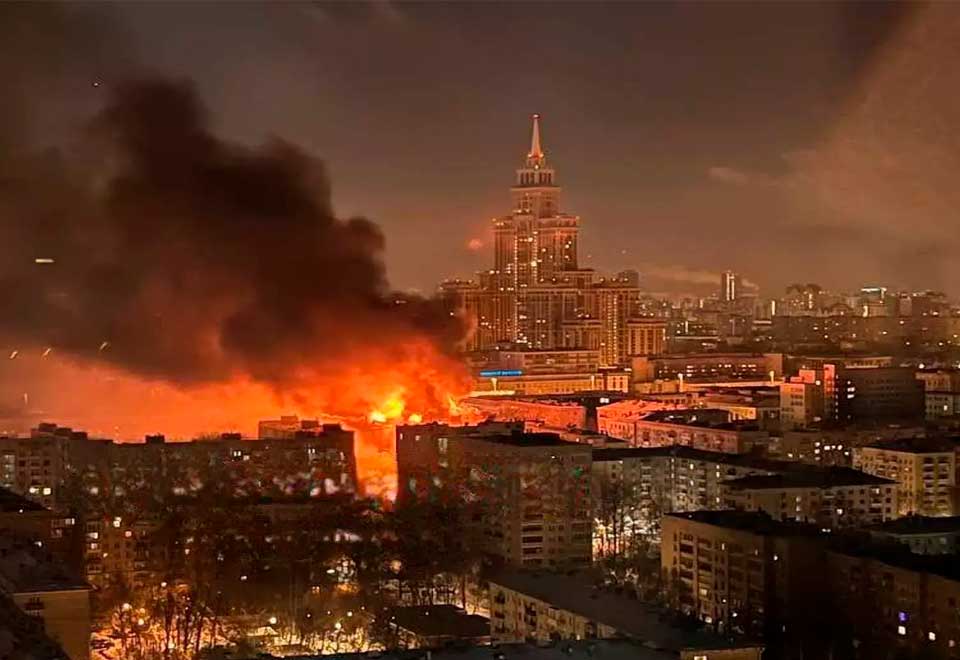 Incendio causó grave emergencia en Rusia