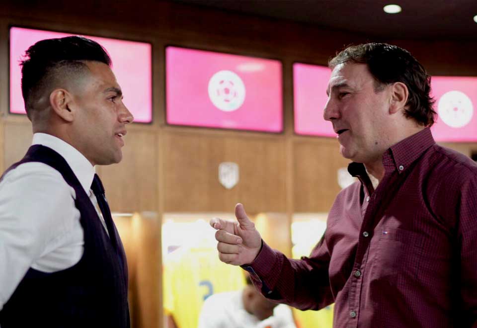 El ‘Tigre’ Falcao visitó a la selección ante del partido ante Rumania