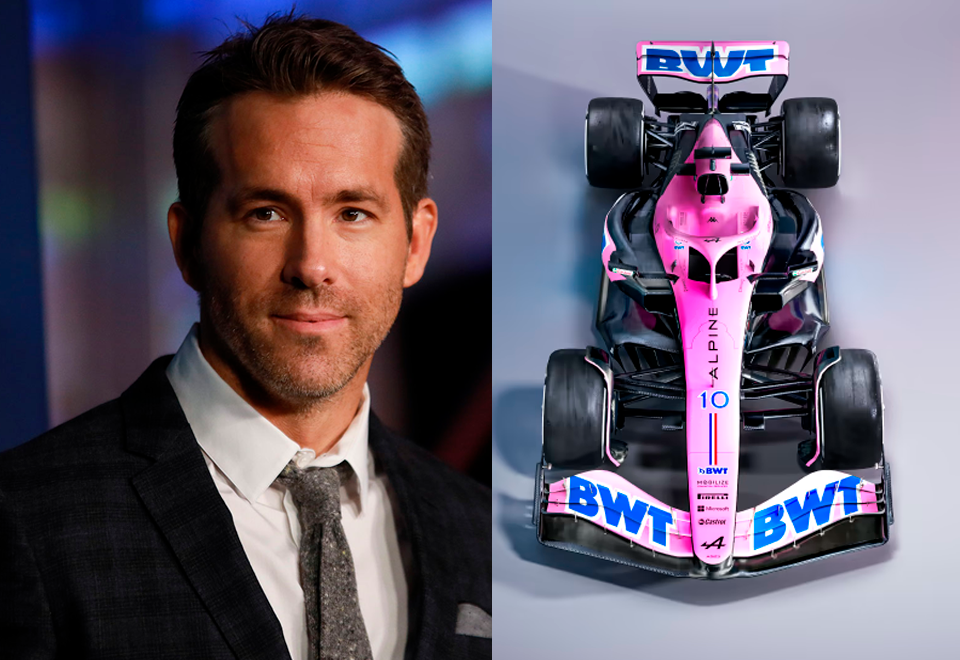Mire lo que hizo el actor Ryan Reynolds en la F1