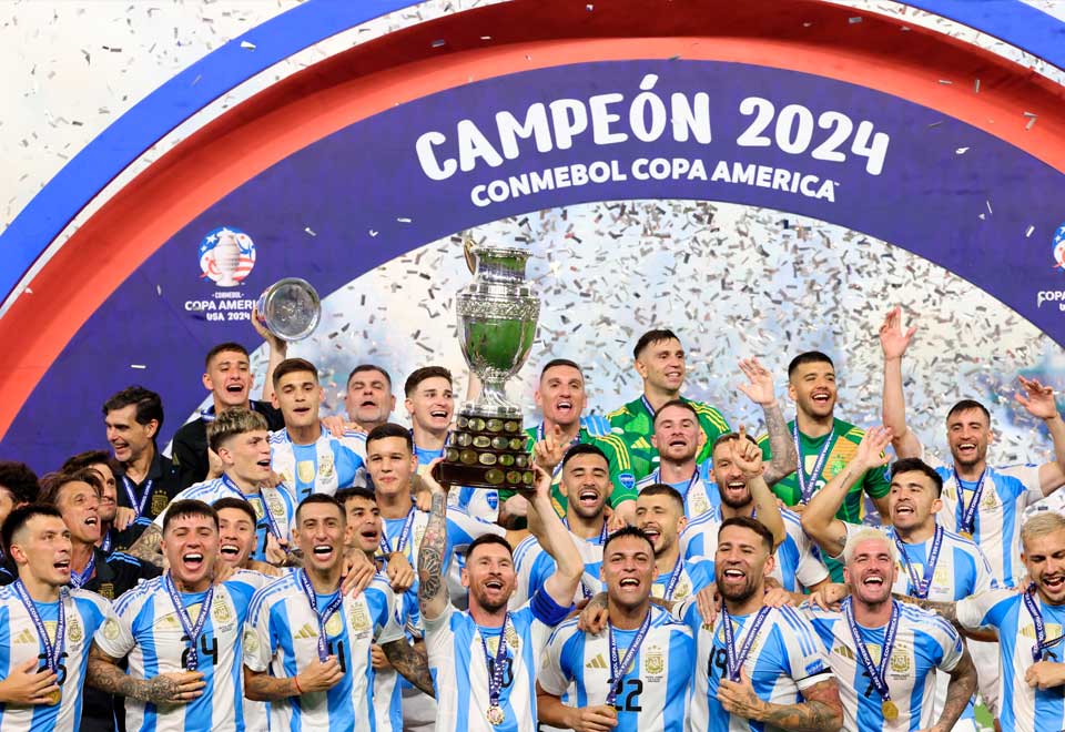 Así celebró Argentina el título de la Copa América
