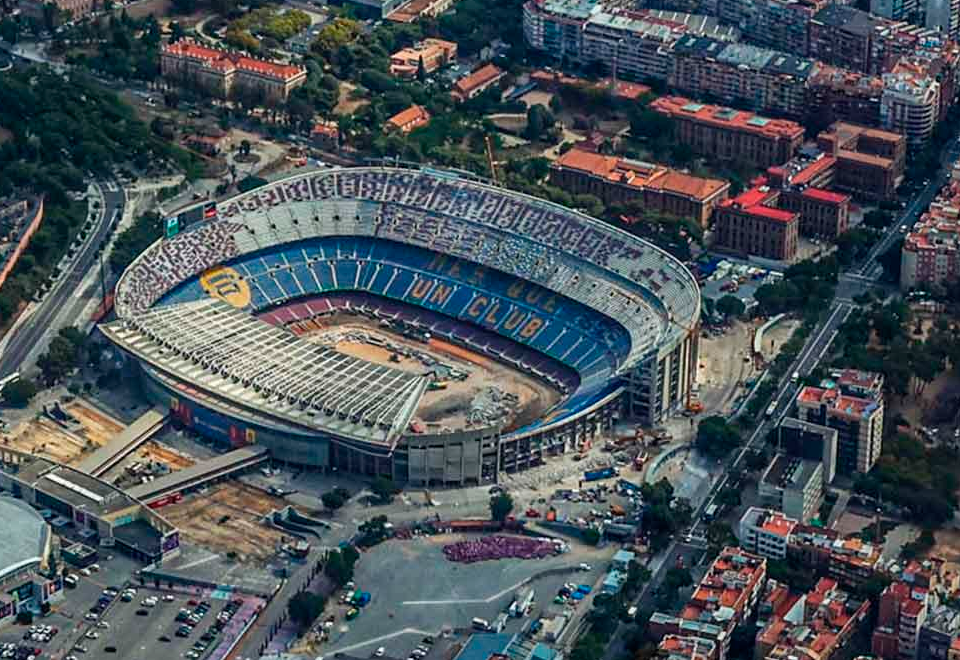 [Video] Así avanzan las obras del estadio del Barcelona