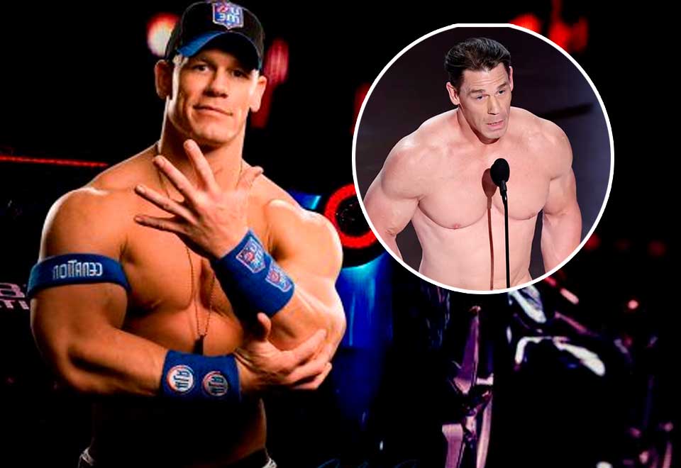 [Video] ¡Desnudo! Así entregó Jhon Cena un premio en los Premios Oscars