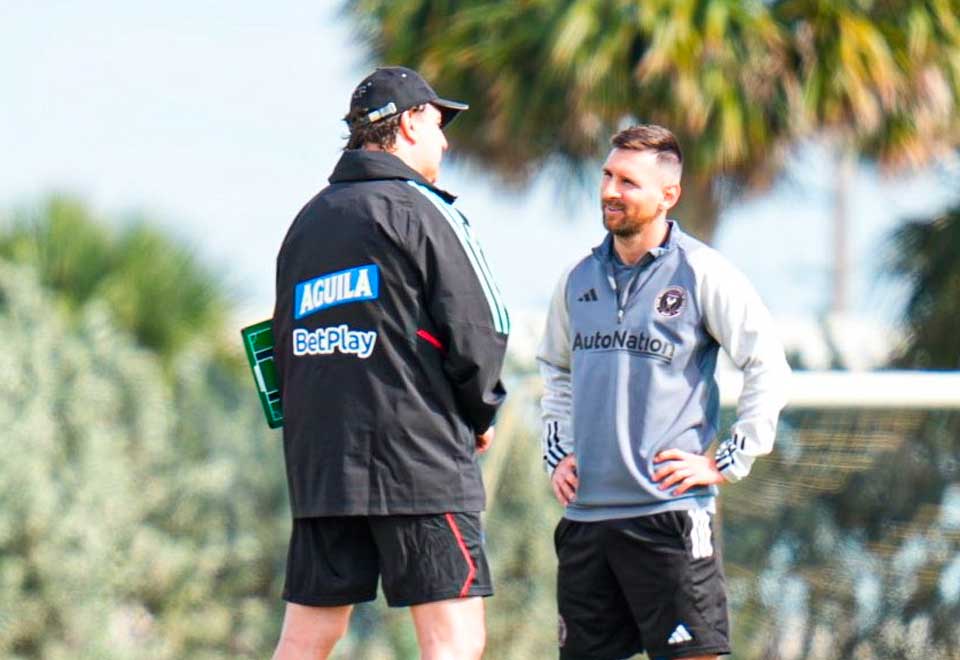 [Fotos] Mire el reencuentro entre Néstor Lorenzo y Leonel Messi