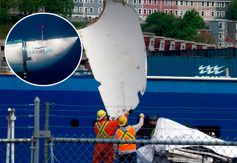 Aparecieron pedazos del OceanGate