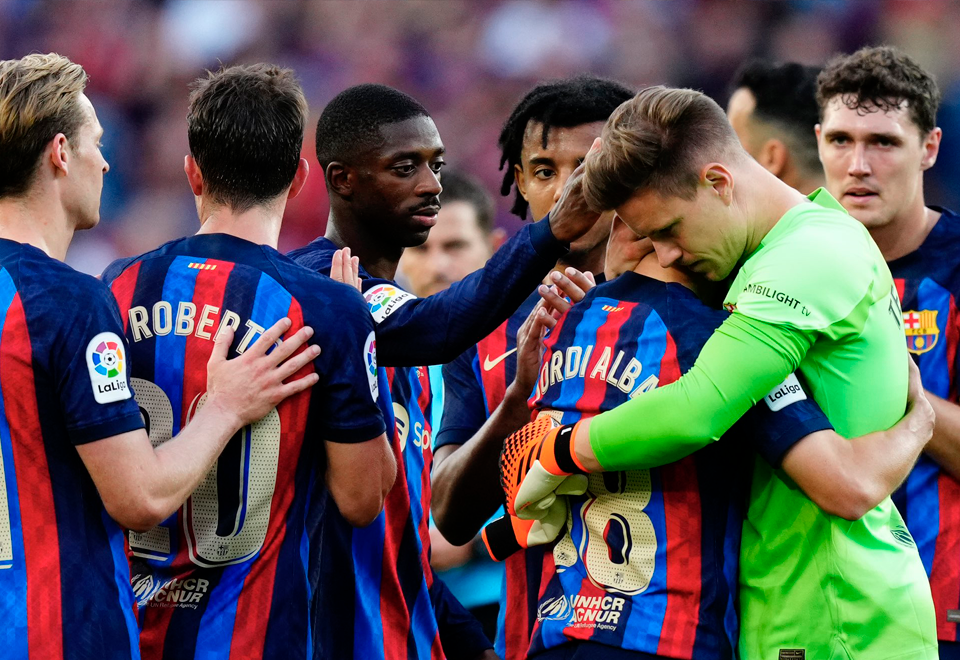 [Fotos] El adiós Jordi y Busquets en el Barca