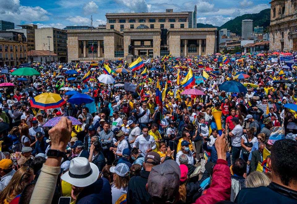 Esto son los puntos de concentración de las marchas contra el gobierno Petro