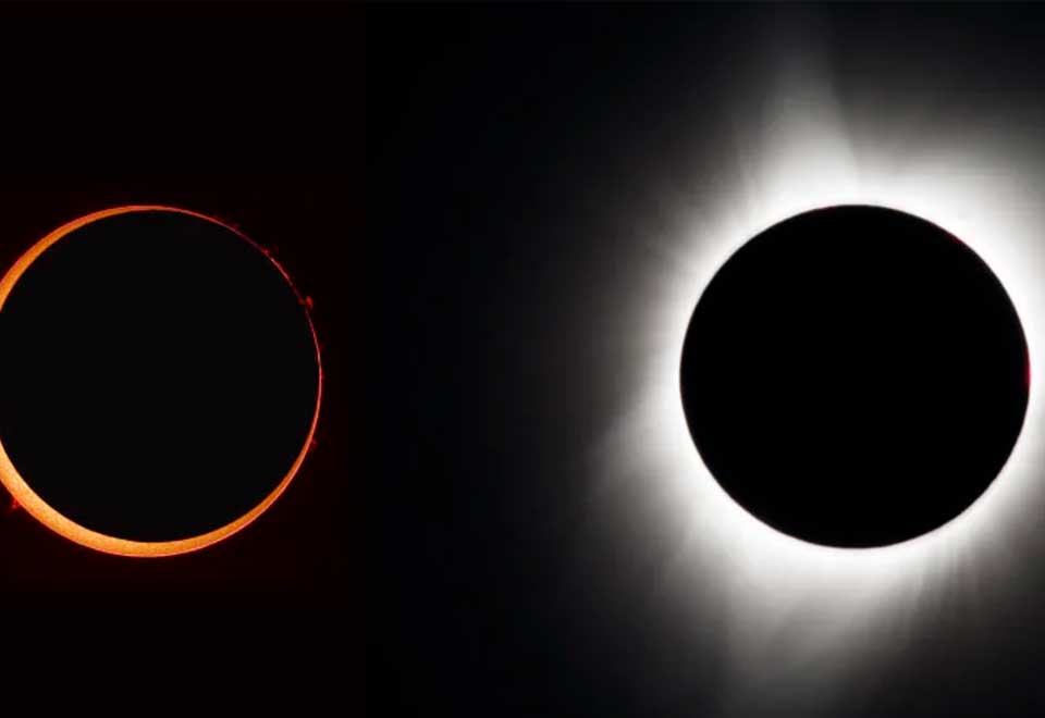 Eclipe solar en una imagen