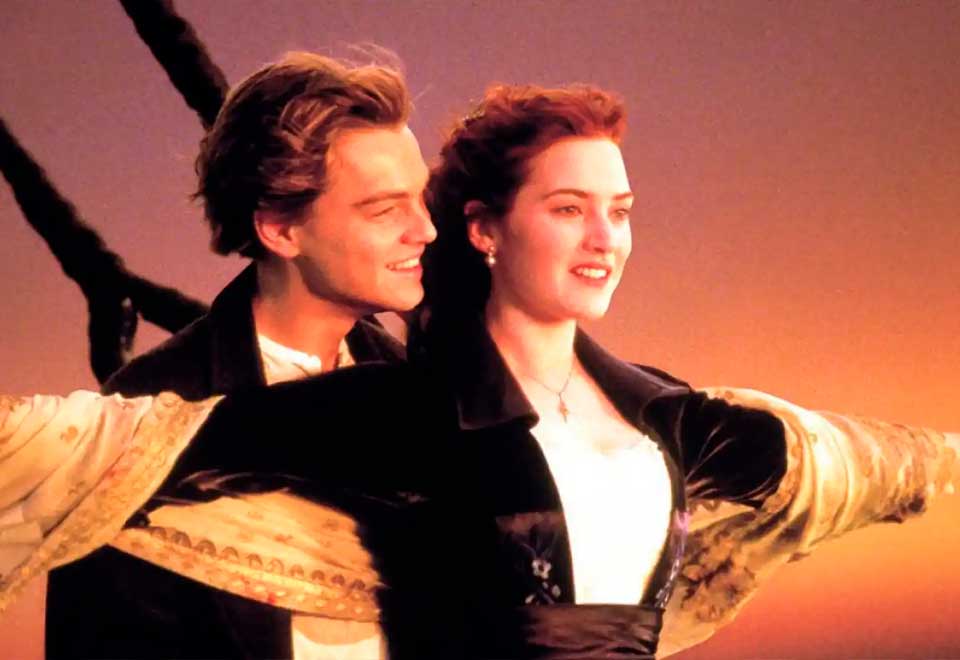 Detrás de cámaras de escena icónica del Titanic